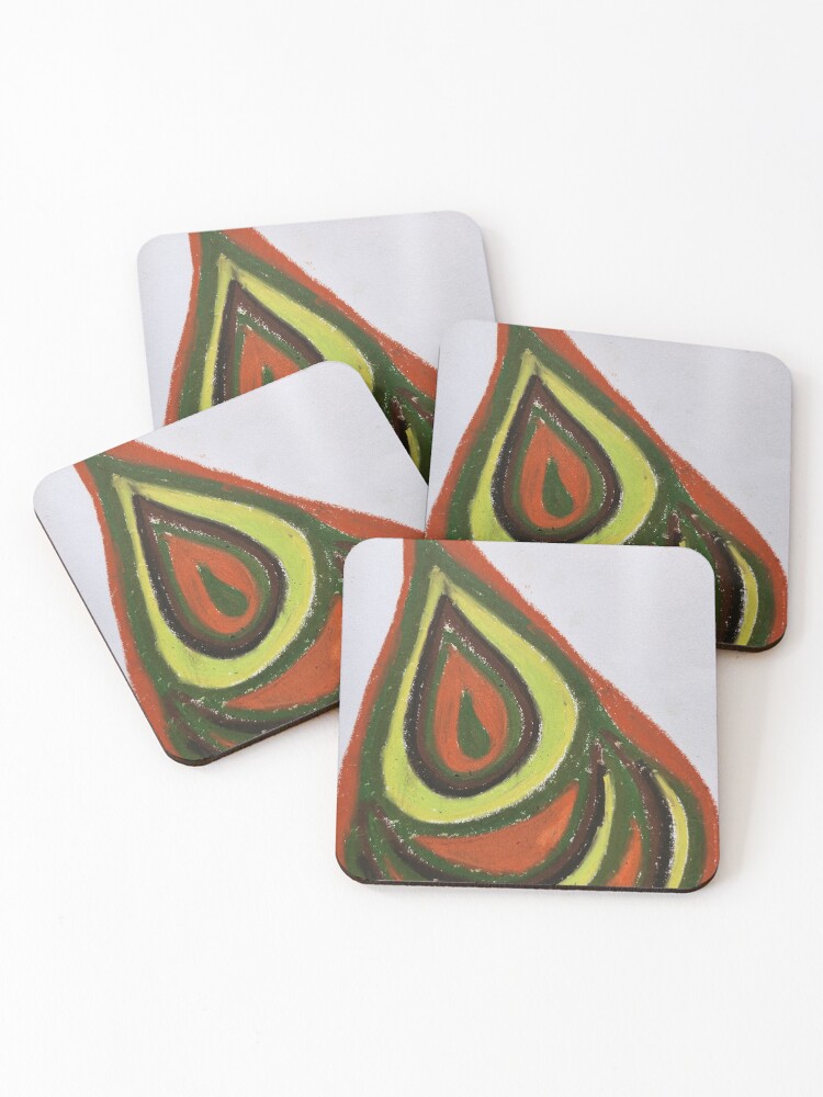 Thumbnail 1 of 5, Coasters (Set of 4), Earth Drop designed and sold by SadrsWork.