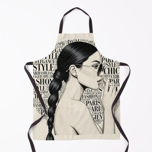 Item preview, Parisian Elegance Profile Word Cloud Art designed and sold by Ossvio.