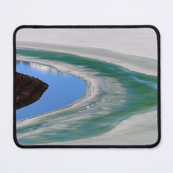 Item preview, Abstract Frozen Lake Curve Minimal Nature Landscape designed and sold by onubi.