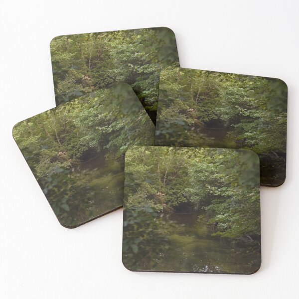 Item preview, Lush Green Stream Through Trees Summer Nature Photography designed and sold by MDCCo.