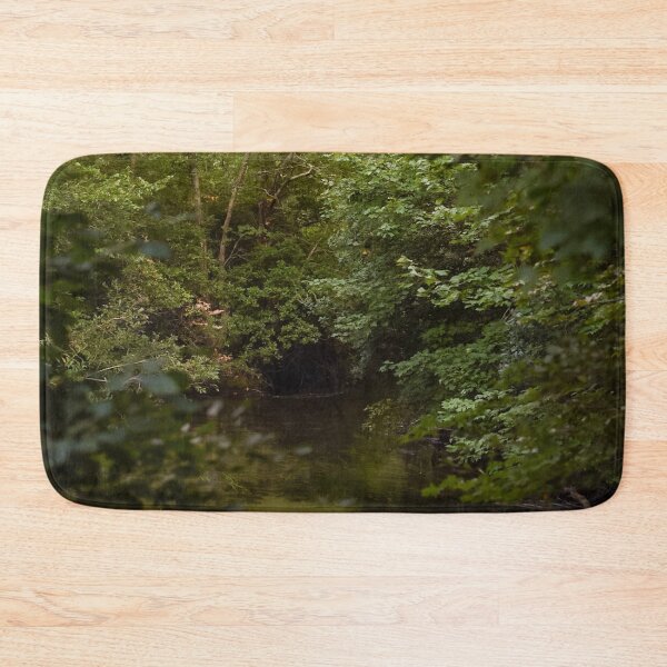 Item preview, Lush Green Stream Through Trees Summer Nature Photography designed and sold by MDCCo.