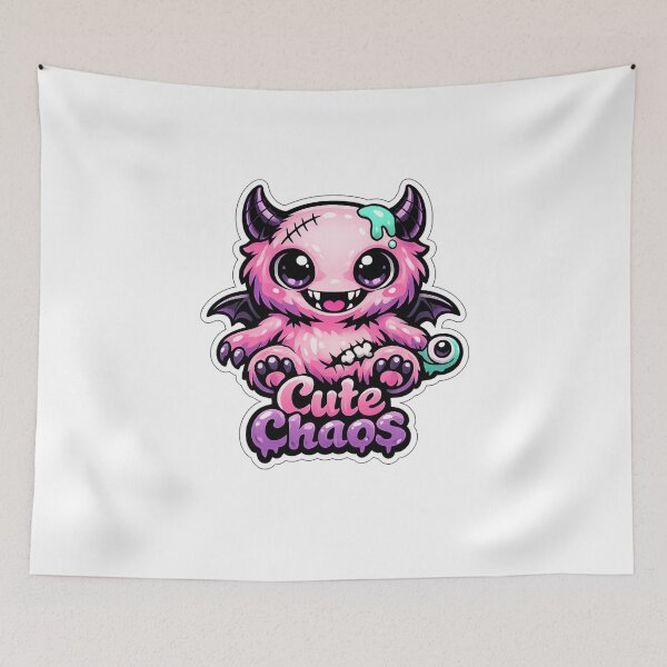 Item preview, Cute Chaos Monster – Kawaii Horror Demon Aesthetic designed and sold by CosmicSplendor.
