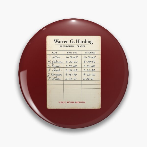 Item preview, Warren G Harding designed and sold by Broken Antler Designs .
