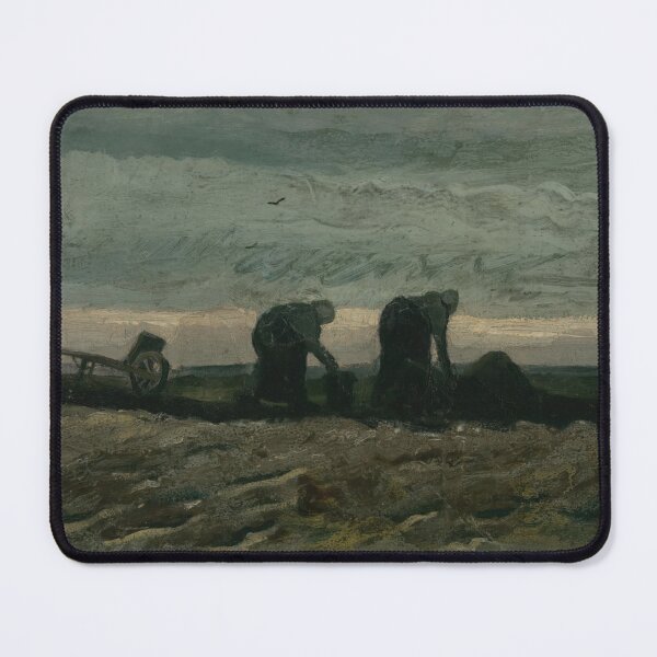 Item preview, Two Women on the Heath by Vincent van Gogh: Rustic Post Impressionist Poster designed and sold by artofuniverse.