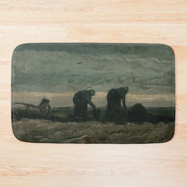 Item preview, Two Women on the Heath by Vincent van Gogh: Rustic Post Impressionist Poster designed and sold by artofuniverse.