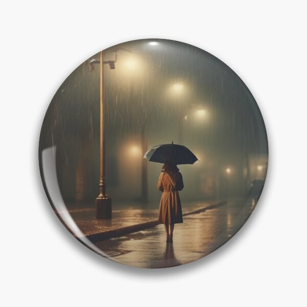 Item preview, Solitude in the Rain - A Quiet Night Walk designed and sold by Bad7Wear.