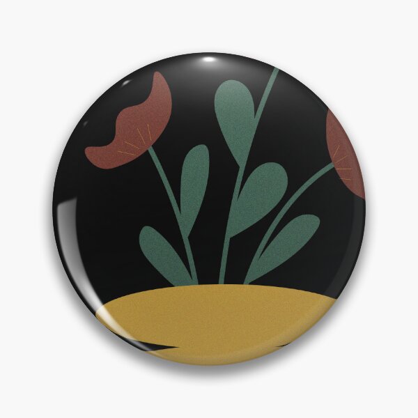 Artikelvorschau, Abstrakte, strukturierte Illustration stilisierter Blumen in einer Vase auf schwarzem Hintergrund. entworfen und verkauft von TaniaArtDesign.
