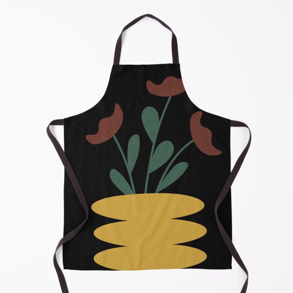 Artikelvorschau, Abstrakte, strukturierte Illustration stilisierter Blumen in einer Vase auf schwarzem Hintergrund. entworfen und verkauft von TaniaArtDesign.