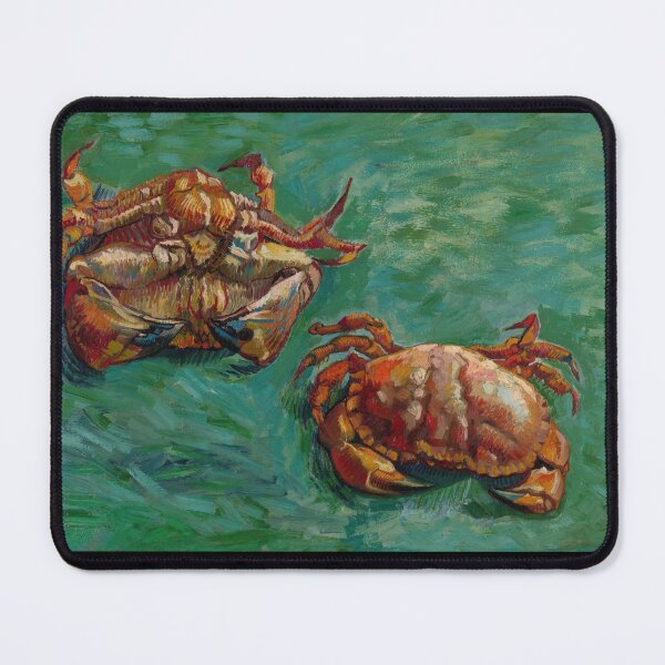 Item preview, Two Crabs by Vincent van Gogh: Bold Post Impressionist Coastal Print designed and sold by artofuniverse.