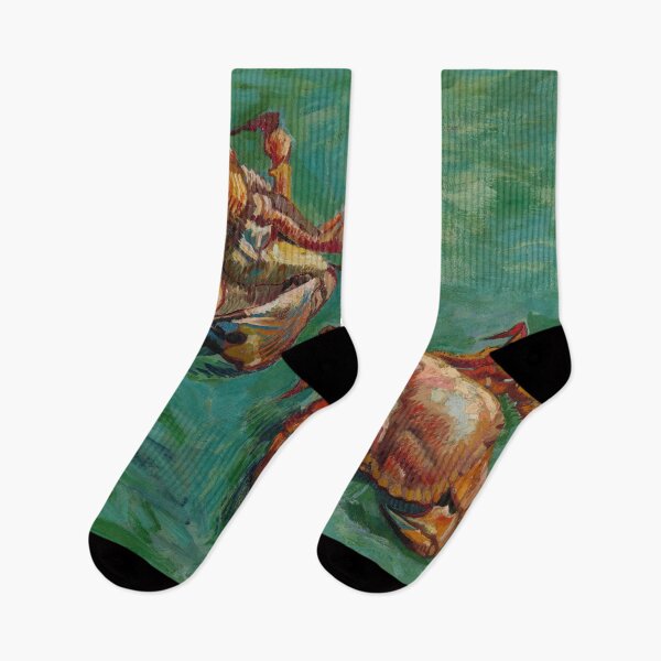 Item preview, Two Crabs by Vincent van Gogh: Bold Post Impressionist Coastal Print designed and sold by artofuniverse.