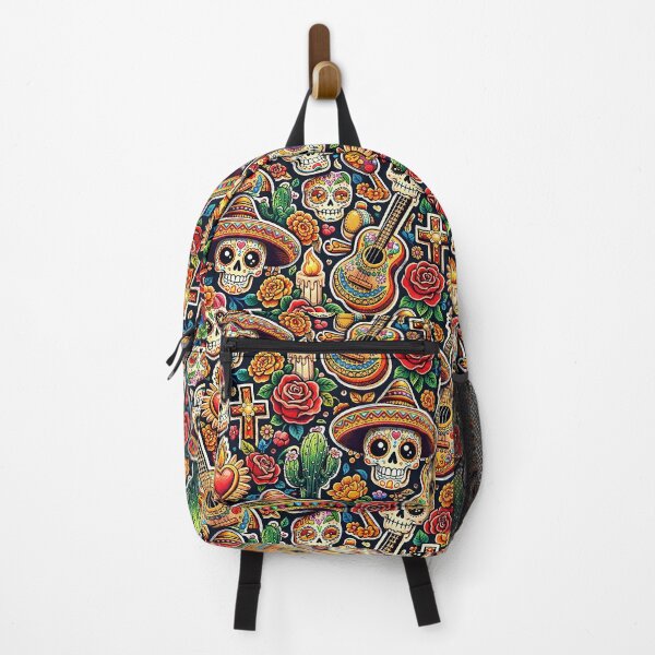 Item preview, Vibrant Mexican skulls and symbols designed and sold by Imprearte.