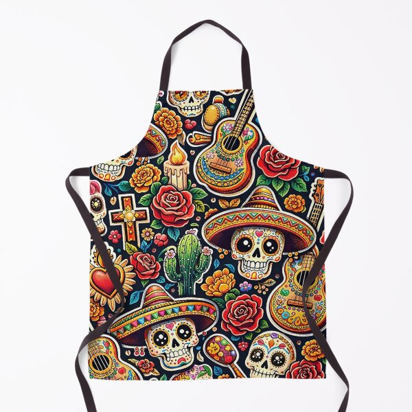 Item preview, Vibrant Mexican skulls and symbols designed and sold by Imprearte.