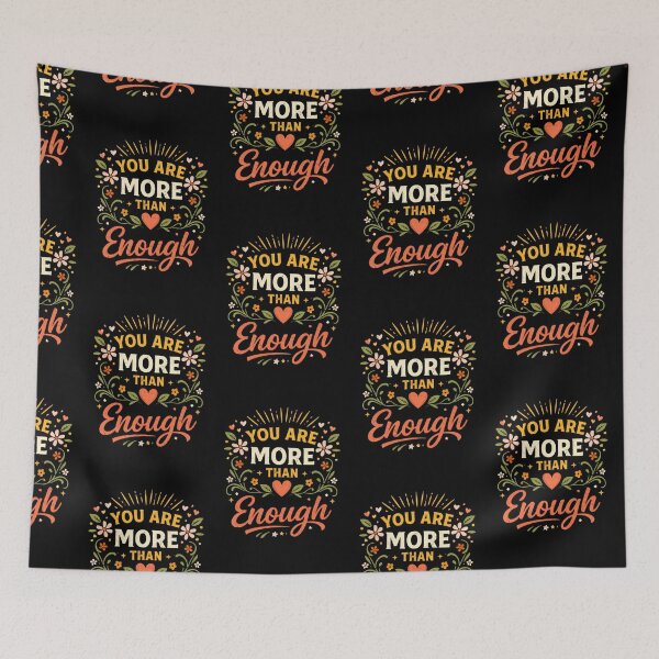 Item preview, Christian Floral Shirt You Are More Than Enough – Faith Based Inspirational Quote Self Worth Design designed and sold by ArtsBorn2Create.