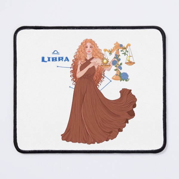 Item preview, Libra Girl Elegant Cosmic Balance Art designed and sold by Iqrapixels.