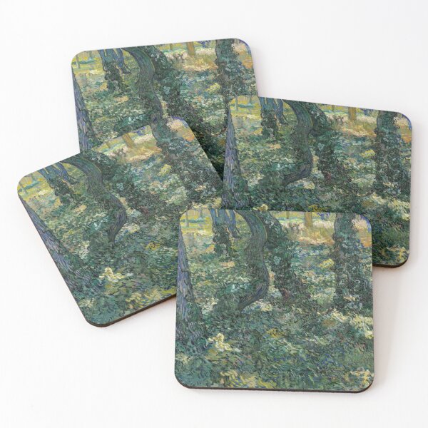 Item preview, Undergrowth by Vincent van Gogh: Lush Woodland Post Impressionist Print designed and sold by artofuniverse.