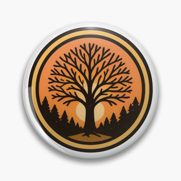 Item preview, Golden Horizon: Retro Tree Silhouette designed and sold by Liberty4Punk.