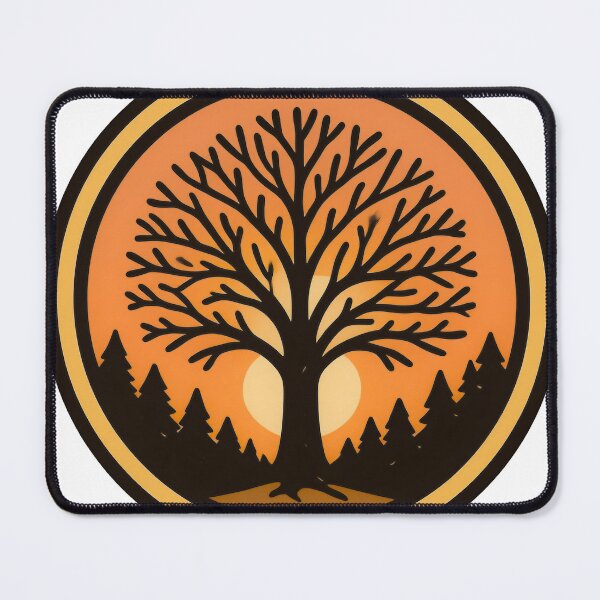 Item preview, Golden Horizon: Retro Tree Silhouette designed and sold by Liberty4Punk.