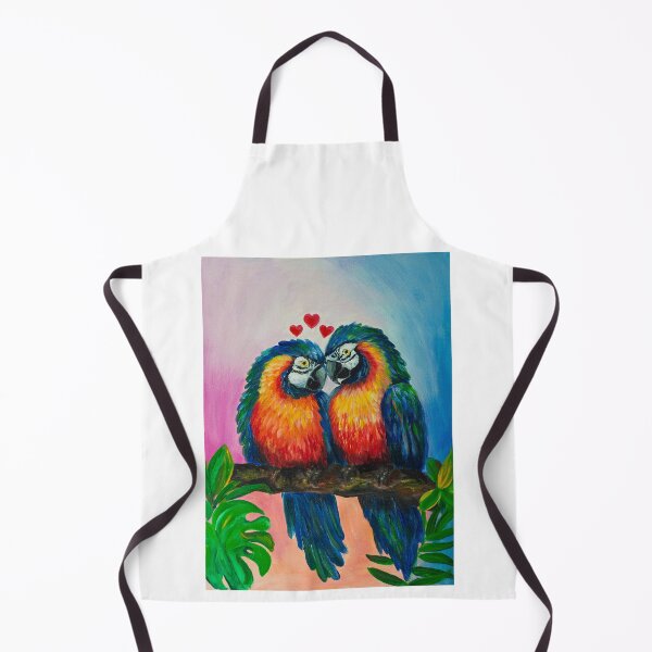 Item preview, Vibrant Ara Parrots in Rainforest designed and sold by Agnieszka Gajewska art.