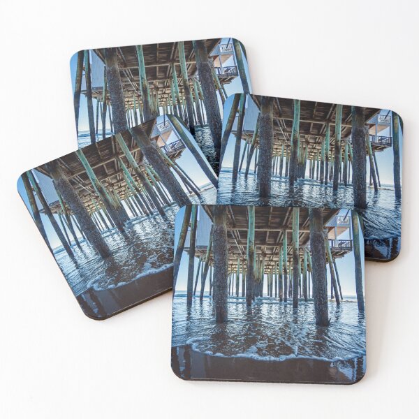 Item preview, Under the Boardwalk Pier Pilings Ocean Photography designed and sold by MDCCo.