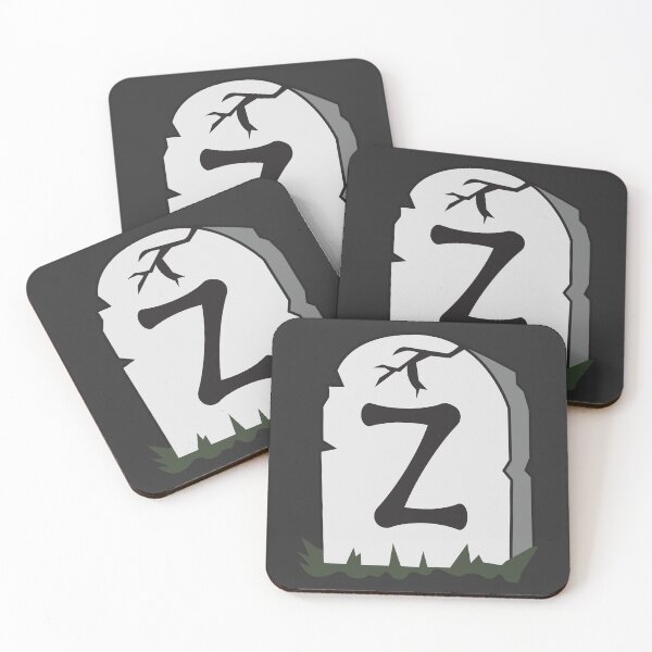 Item preview, Spooky Letter Z – Graveyard Alphabet Initial Sticker (Skeletal Font) designed and sold by 313FILES.