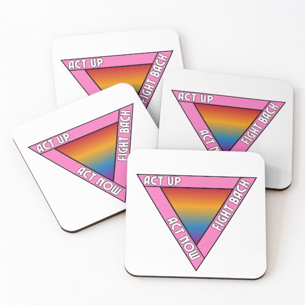 Item preview, Act Up, Act Now, Fight Back Rainbow and Queer Triangle designed and sold by maxamillionbux.