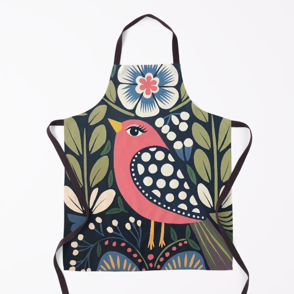 Item preview, Colorful Bird Art Print – Botanical Floral Illustration designed and sold by Filora Atelier | Bird Art.