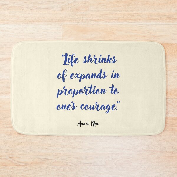 Item preview, Life shrinks or expands . . . Anaïs Nin Quotation designed and sold by CharlottePlaceArt.