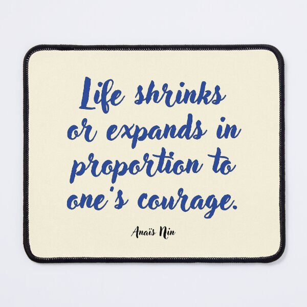Item preview, Life shrinks or expands . . . Anaïs Nin Quotation designed and sold by CharlottePlaceArt.
