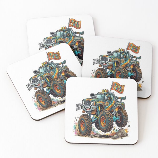 Item preview, Adventure Thrill Seeker Monster Truck Sticker designed and sold by My-Hoodies.