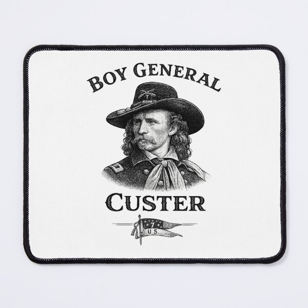 Item preview, General Custer Boy General Civil War 7th Cavalry Union Army American Military History designed and sold by The Junto Shop.