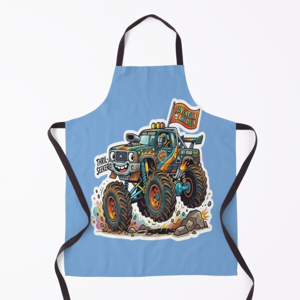 Aperçu de l'œuvre Autocollant Monster Truck pour aventurier en quête de sensations fortes créée et vendue par My-Hoodies.