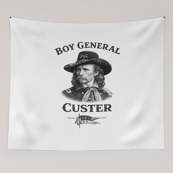 Item preview, General Custer Boy General Civil War 7th Cavalry Union Army American Military History  designed and sold by The Junto Shop.
