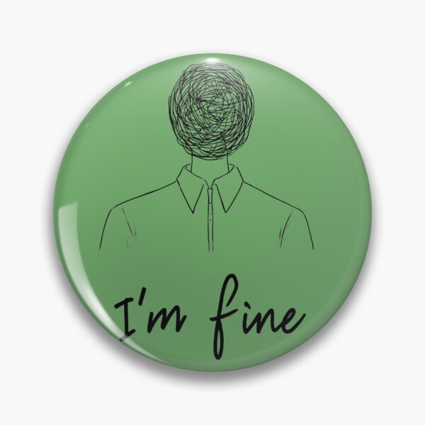 Item preview, Im Fine Minimal Doodle designed and sold by sanorastyle.