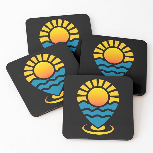 Item preview, Sun and Sea Pin - Beach Location Icon designed and sold by edstorebeaches.