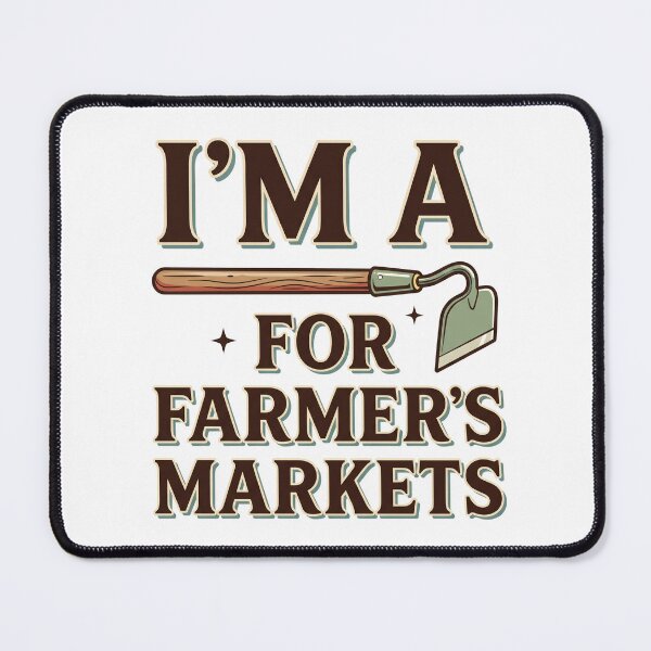 Item preview, Cheeky Vintage Garden Hoe Farmer’s Market Pun Design designed and sold by Seeding Serendipity.