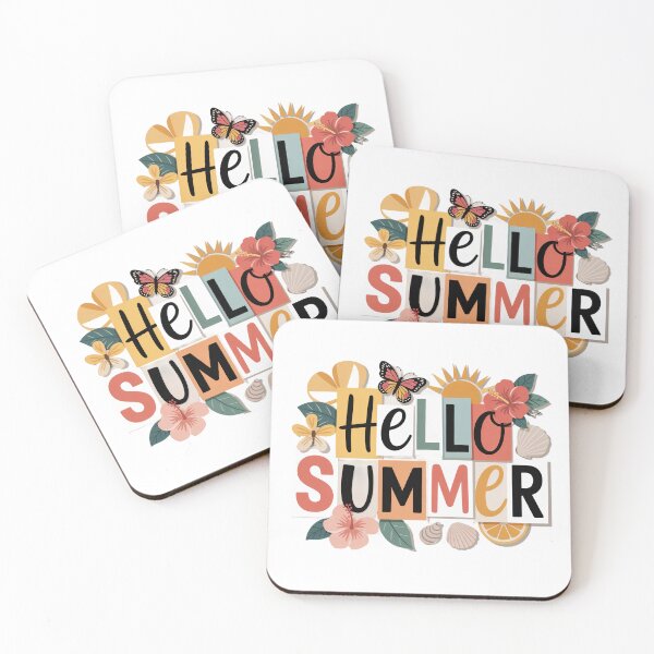 Item preview, Hello Summer Tropical Floral Sunshine Design designed and sold by ArtfullyJua.