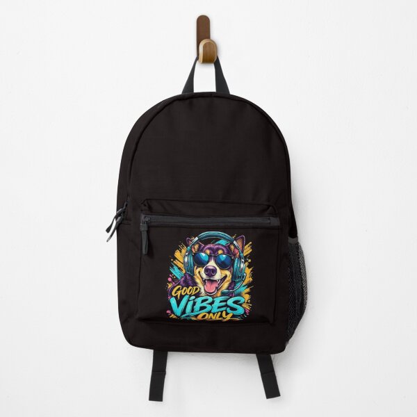 Item preview, Funny Gaming Dog Good Vibes Only Shirt Cool Gamer Puppy Headphones Street Style Design designed and sold by ArtsBorn2Create.