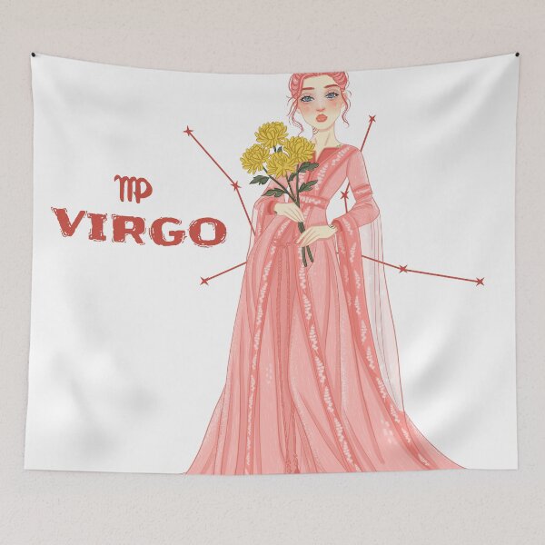 Item preview, Virgo Girl Minimal Earthy Cosmic Art designed and sold by Iqrapixels.