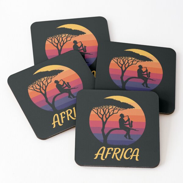 Item preview, Soulful Sax Player | Africa Retro Sunset designed and sold by MammothArt.
