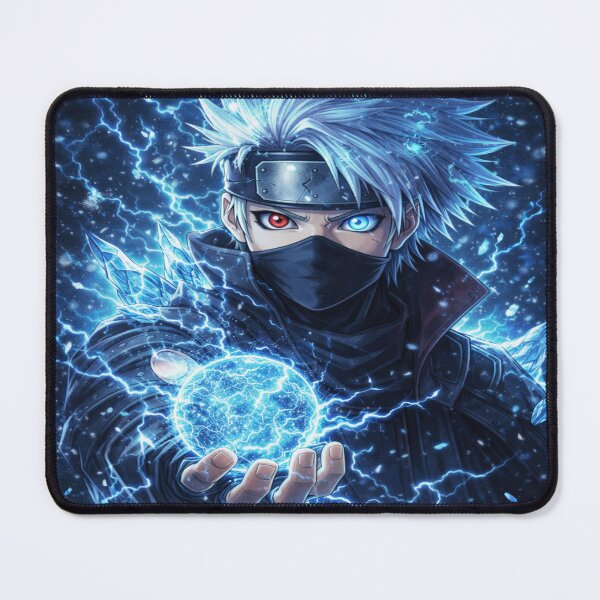 Item preview, Ice Lightning Ninja Anime Sticker ❄️⚡ | Frost Power Warrior Hoodie Design | Cool Blue Anime Aesthetic designed and sold by SSVSTICKERS.
