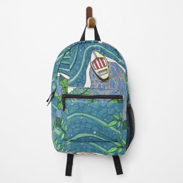 Item preview, Tropical Voyager - Abstract Jungle River Boat Illustration  designed and sold by Cass Harker Studio.