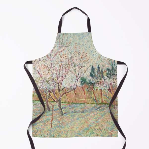 Artikelvorschau, Verger Avec Cypres von Vincent van Gogh: Leuchtendes Frühlings-Obstgarten-Poster entworfen und verkauft von artofuniverse.