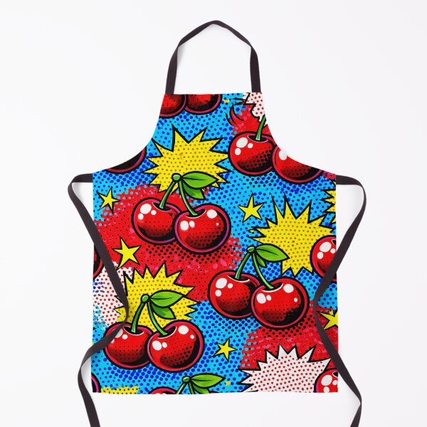 Item preview, Pop art cherries on a vibrant background designed and sold by Imprearte.