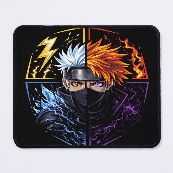 Item preview, Elemental Ninja Anime Logo ⚡?❄️? | Minimal Anime Hoodie Design | 4 Power Fusion Aesthetic designed and sold by SSVSTICKERS.