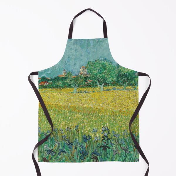 Item preview, View of Arles With Irises by Vincent van Gogh: Post Impressionist Landscape designed and sold by artofuniverse.