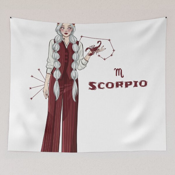 Item preview, Scorpio Girl Dark Cosmic Goddess Art designed and sold by Iqrapixels.