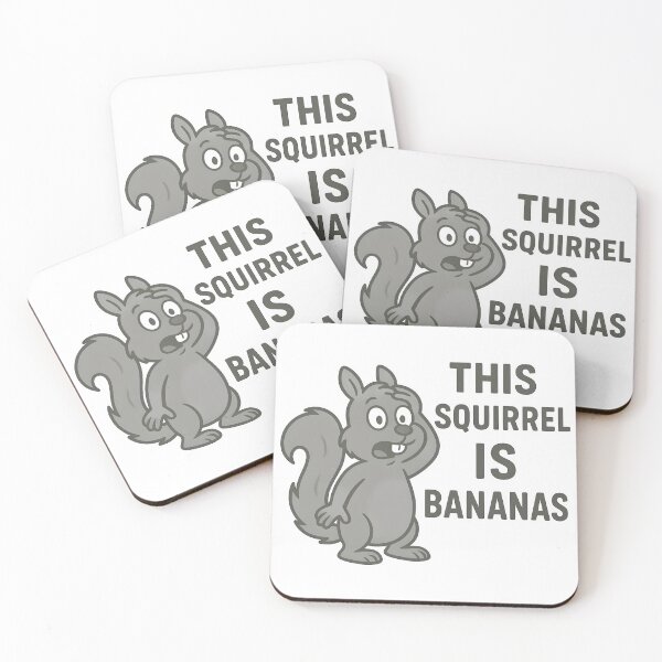 Item preview, This Squirrel Is Bananas Funny Cartoon Animal Design. designed and sold by The-T-In-Retro.