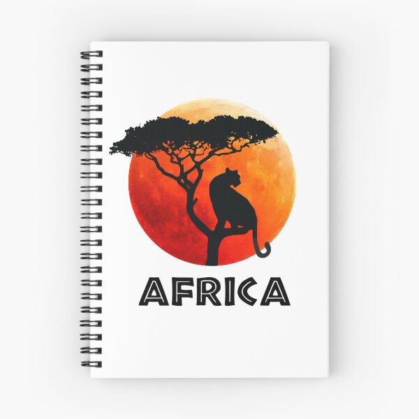 Item preview, African Blood Moon with Panther | Savanna Sunset designed and sold by MammothArt.