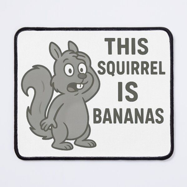 Item preview, This Squirrel Is Bananas Funny Cartoon Animal Design. designed and sold by The-T-In-Retro.