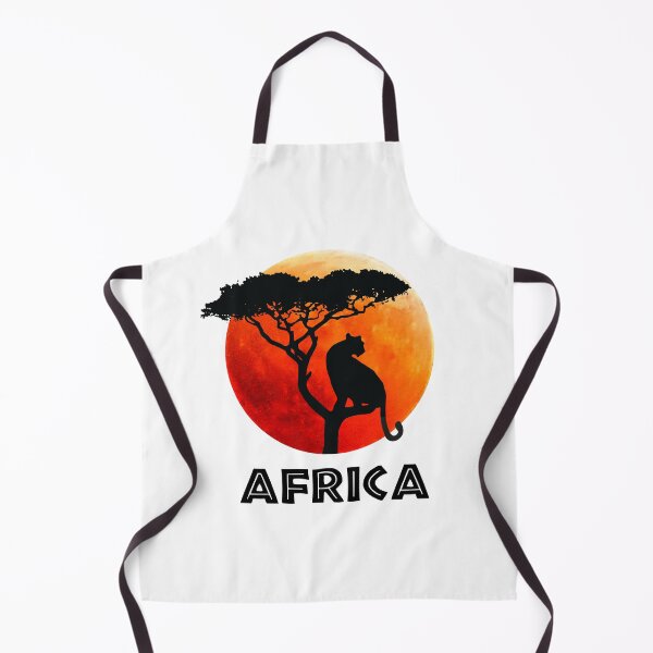 Item preview, African Blood Moon with Panther | Savanna Sunset designed and sold by MammothArt.